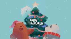 Happy holidays from your favorite cuddly bears! 