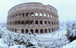 fafana20: Snowy Rome (February 26, 2018) | (Source)
