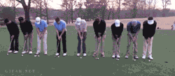 bunkershotgolf:  Golf Gif Animation - 9 putts
