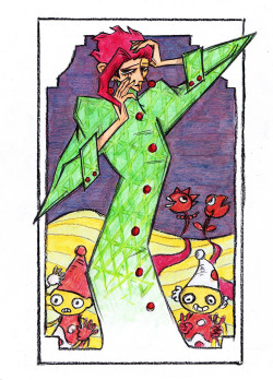 alex-balan:  RIP Kakyoin This drawing of Kakyoin is for Sapro! http://saprophilous.tumblr.com/  As a thank you for this cool Jotaro: http://saprophilous.tumblr.com/post/94407078327/jotaro-sketch-for-my-pal I based the artwork around Kakyoins tarot card,