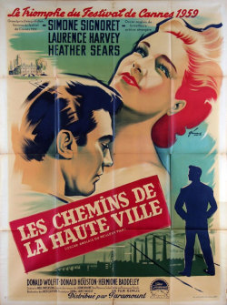 movieposteroftheday:  French grande for ROOM AT THE TOP (Jack Clayton, UK, 1959) [see also] Artist: Boris Grinsson (1907-1999) [see also] Poster source: Dominique Besson Affiches on EBay