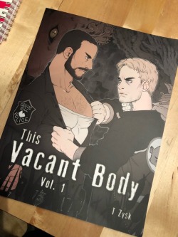hoppspindel: Finally got my copy of This vacant body by @reapersun  It looks amazing! I can’t wait to read it!! For those of you who are interested in this, it’s available   at Yaoi Revolution   Thank you!!