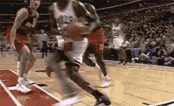 treauxlls-reauxyce:  809212:  little boy   dunked on Mutumbo, all up in Mutumbo’s House, and did his finger wag after that, very disrespectful, very flagrant, highly coordinated  Yeeessss