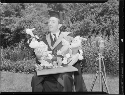 gameraboy:  Walt Disney and several friends receive honorary degree from Harvard by Boston Public Library on Flickr. More vintage Disney