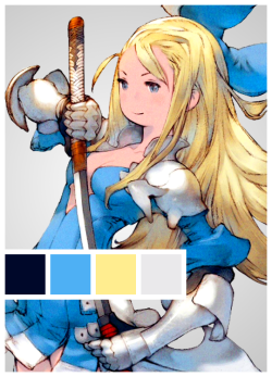 maribelhearn:  Bravely Character Palettes: Edea Lee (イデア・リー) ► Bravely Second &amp; Bravely Default Designs