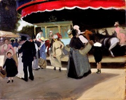 Alfred Henry Maurer (New York City 1868 - 1932); Carrousel, 1901; oil on canvas; Brooklyn Museum