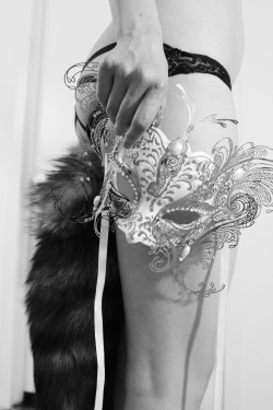 foxytail11:  I really wish that I could share images or videos of my experiences at the masquerade events that Master and I attend.  I haven’t seen a single film or novel that really captures what these events are like.  For masquerade-themed events,