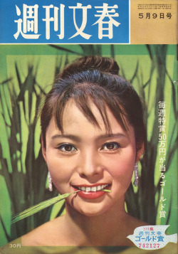 若林映子 Wakabayashi Akiko - 週刊文春 昭和35年5月9日号 Shukan Bunshun, May 9, 1960