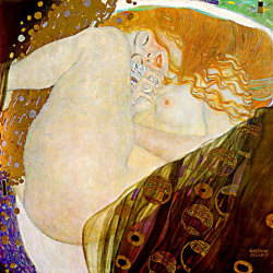 Danae by Gustav Klimt, 1907.