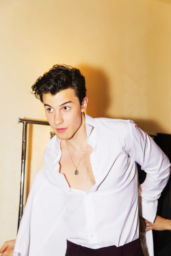 newtscamand-r: Shawn Mendes   getting ready for Costume Institute Gala 2018, photographed by Levi Mandel for W Magazine in New York City (May 7, 2018).  