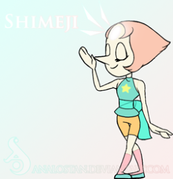 nyut:  Pearl Shimeji by Analostan I did Pearl Shimeji!Download here.I edited xml files, added some behaviours.There are five different outfits to choose from.  ohh my gosh, this is the cutest thing I’ve ever seen. There’s even a sweater Pearl outfit!