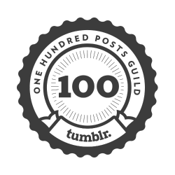 100 berichten! Thanks to the members of tumblr! 