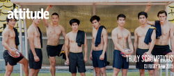 thaimodel:  Chulalongkorn University Rugby Team 2015 in Attitude Thailand 