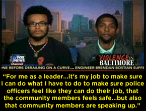 ctron164:  redrubied:  mediamattersforamerica:  It takes a lot of patience to talk to a condescending Fox host about race in America. Kudos to these Baltimore community leaders for a job well done.   ☝