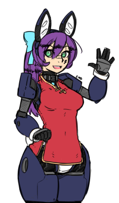 robotoseckshau5:havent drawn her in fucking aaageeeess, figured id give her an overhaul and maybe a cute dress to go alonglulu belongs to me