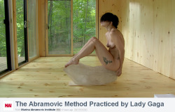 The Abramovic Method Practiced by Lady Gaga