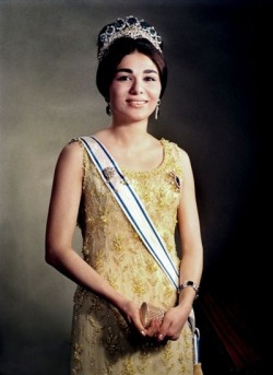 Farah Pahlavi, Empress of Iran from 1967 until 1979.