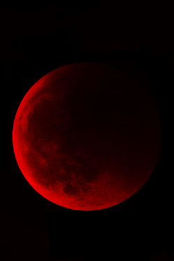  Red Moon, Lunar Eclipse on México, April