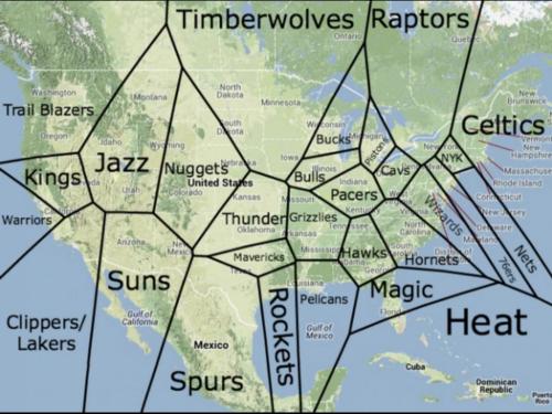 thebuttkingpost:  headspace-hotel:stealthrockdamage: badgrapple:  mapsontheweb:  What NBA team are you closest to?   Political map of North America circa 2347  Most Dangerous Predators By Location    Posts that are infinitely cooler before you read the