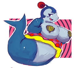 an old rough draft   pic of eveyones(well…my favorite) Dolphin with some sizable floating devices~