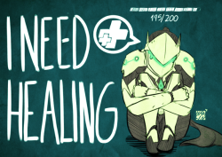 overwatch-fan-art:  I need healing by hamlinfly 