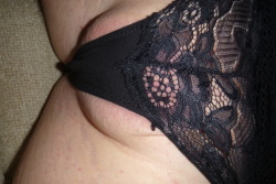 Lace panties feel so good on freshly shaved cock and balls&hellip;. mmm so smooth!