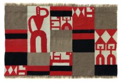 amare-habeo: Sophie Taeuber-Arp (Swiss, 1889 - 1943)  Vertical-horizontal composition, 1918 Wool tapestry, 81 x 117 x 0.3 cm 