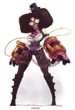 straysayu:  Amazing artwork of Steven Universe by http://estevaopb.tumblr.com/  I’ve just discovered his work and you have to check his tumblr! Great artist!   steam punk goodness! &lt;3333333