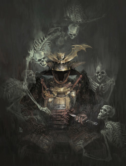 samuraiart:  Samurai art. Samurai and the dead.