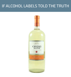 unamusedsloth:  If alcohol labels told the