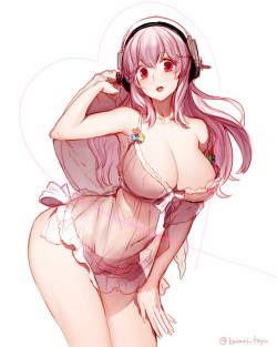 Super Sonico is like my favorite character to see Hentai of!