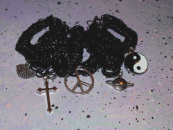 thevintageloser:  ✞✞✞ 90s Grunge Tattoo Chokers with Charms ✞✞✞ 