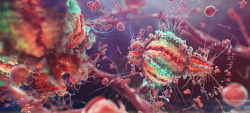 staceythinx:  The CGSociety had a contest that challenged digital artists to illustrate how the Human Immunodeficiency Virus (HIV) attacks critical immune system defense cells in human blood, causing the disease AIDS. Alexey Kashpersky (mrRIDDICK) from
