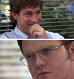 Jim and Dwight&rsquo;s relationship summarized in one photo.