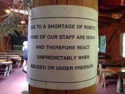 nobodybetterhavethisoneoriswear:  This sign needs to be in every store ever, as large as it can be displayed. 