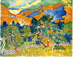 Andre Derain. Mountains at Collioure. 1905.