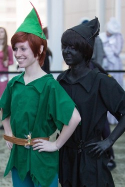 queen-of-love-and-beauty:  thatmagicaldisneyplace:  no-where-boy-searching:  thatmagicaldisneyplace:  And the winner of the best Halloween costume goes to.. Peter Pan and his shadow! Wish I had a twin to do this with!  Ummm pretty sure this is racist