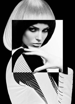 she-loves-fashion:  SHE LOVES FASHION: Chris Nicholls Turns Up the Contrast for Fashion Magazine’s May Issue 