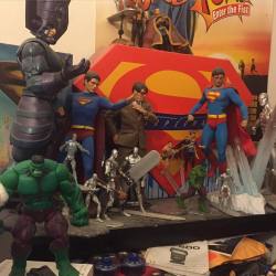 So while I edit images&hellip;I look to my right and I see my favorite heroes&hellip;mainly Silver surfer and superman  #photosbyphelps #superman #silversurfer #dccomics #marvel #manofsteel #hottoys #dmv #baltimore