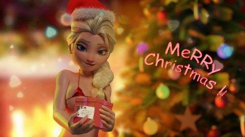 dezmall:     Merry Christmas! Good holidays to all!      A 15-minute animation with Elsa is postponed to the next month, so nothing big is expected this year :) There will be a small New Year animation if I manage to do it on time. (Which I rarely succeed
