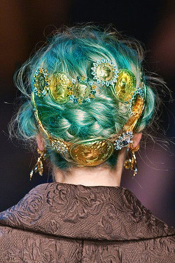 tothecomrades:  Dolce Gabbana ss14   hair colors | inspired by ( )   cute