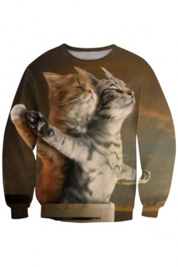 craftynachopizza: Lovely 3D Sweatshirts For U  Titanic Cat // Galaxy Cat   Rihanna // Mr.Cat  Color Block Wolf // Cat  My Neighbor Totoro // Cat   Plaid&amp;Bow Tie // Sailor Moon Which one is your fav? 