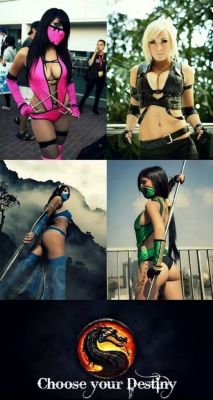 cosplaysleepeatplay:  Mileena, Sonya, Kitana and Jade of Mortal Kombat-cosplay