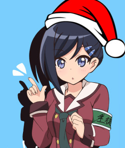 loversrequiemx:  Just threw a santa hat on a picture of Mirei because I couldn’t find any anywhere. Original Picture here 