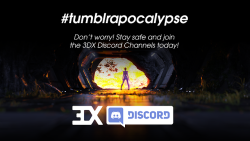 smz-69: hashtag-3dx:   the #tumblrapocalypse is near but we are already very active on discord, join us there and get updated on where we will end up. Join us at https://discord.gg/EqhyVab and please share this post with your followers too.   Join