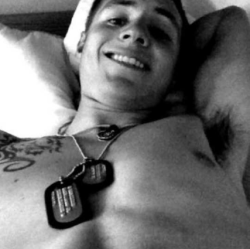 straightdudesnudes:  Chris is a hung airforce stud with an extremely kinky nature and nice set of tats!  