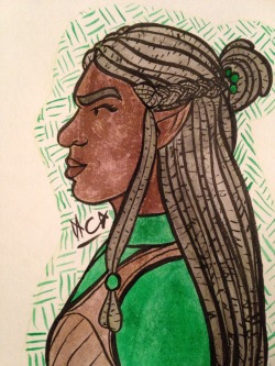 allysartsuff:  Inktober Day 14 Captain of the Guards Tauriel