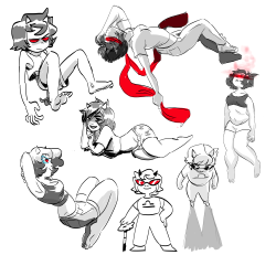 some doodles of terezi (full view) this was fun