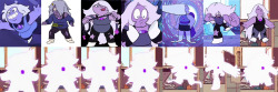 bloomer-810:  Amethyst’s Timeline! I updated the line as some people pointed out the pilot designs are canon forms, so I filled in the blank space uwu  she loves change &lt;3