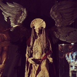 spooky-darth:  dduane:  reddyrabbit:   What angels are apparently supposed to look like. They had 6 wings, covered with eyes on the wings. And had two eyes on their face, but used 2 wings to cover their face at all times because if a mortal ever saw their